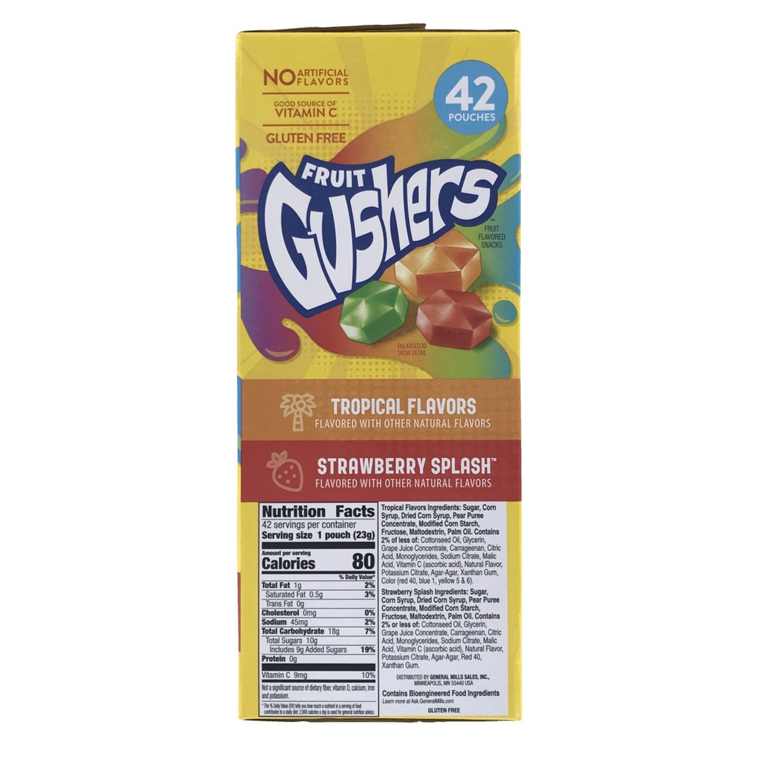 Gushers Strawberry Splash and Tropical Flavors 0.8 Ounce (42 Count) Image 3