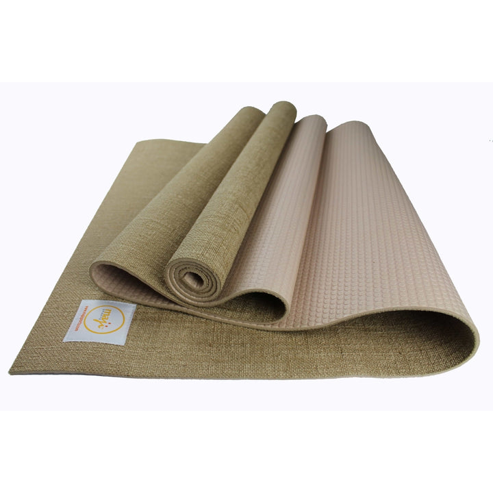 Jute Premium Eco Yoga Mat + Foot Massager (7.5cm x 17.5cm) Image 9