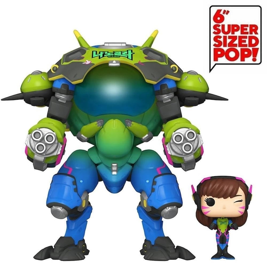 Funko Overwatch D.Va Meka Super Sized 6" Nano Cola Pop Figure Collectible Image 1