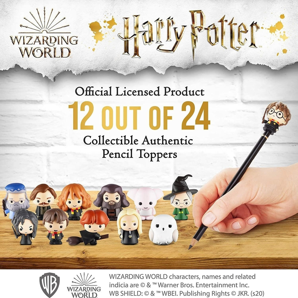 Harry Potter Pencil Toppers 12pk Dobby Hedwig Albus Bellatrix Minerva Rubeus PMI International Image 2