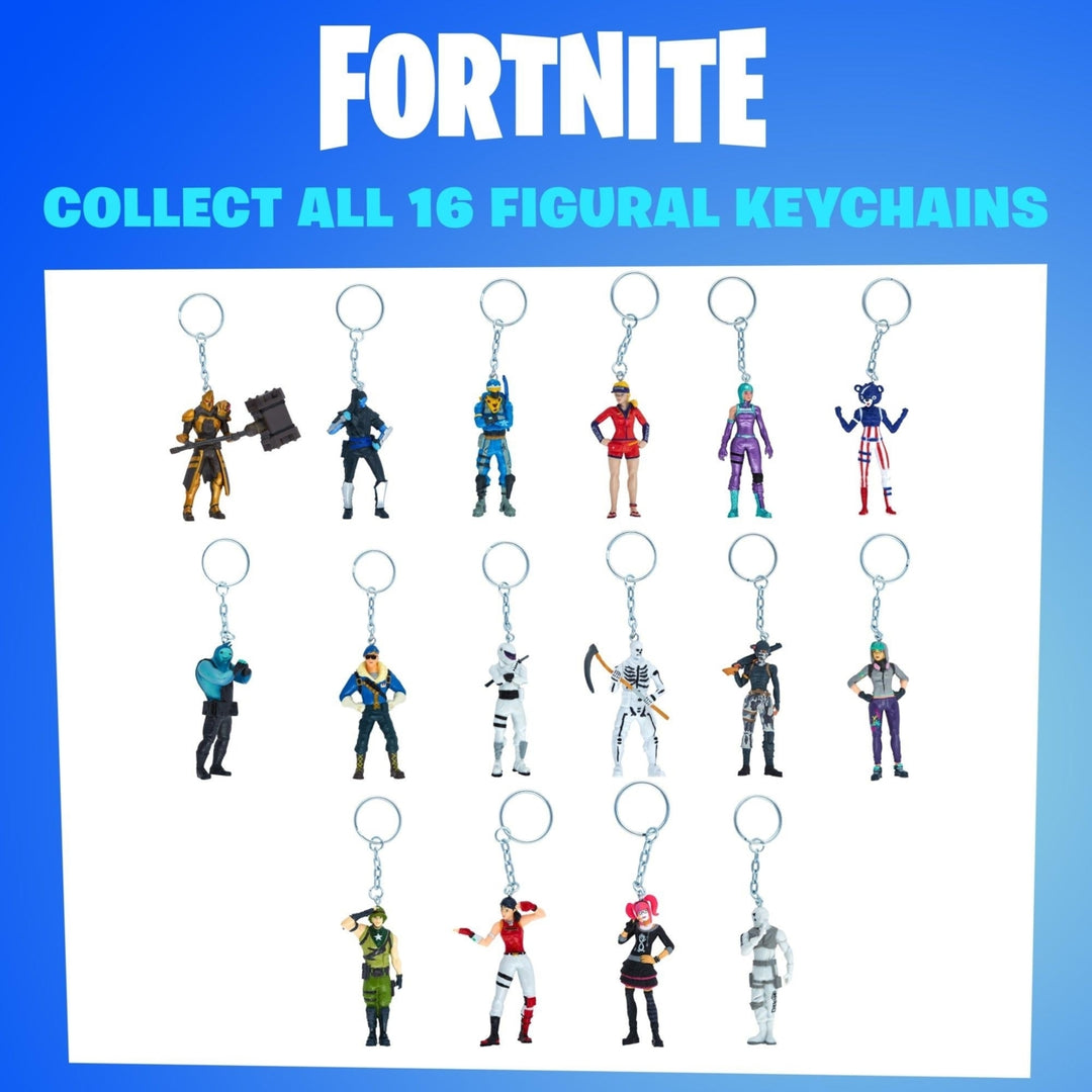 Fortnite Keychains 5pk Elite Agent Lace Scratch Scarlet Ultima Knight Gold PMI Image 4