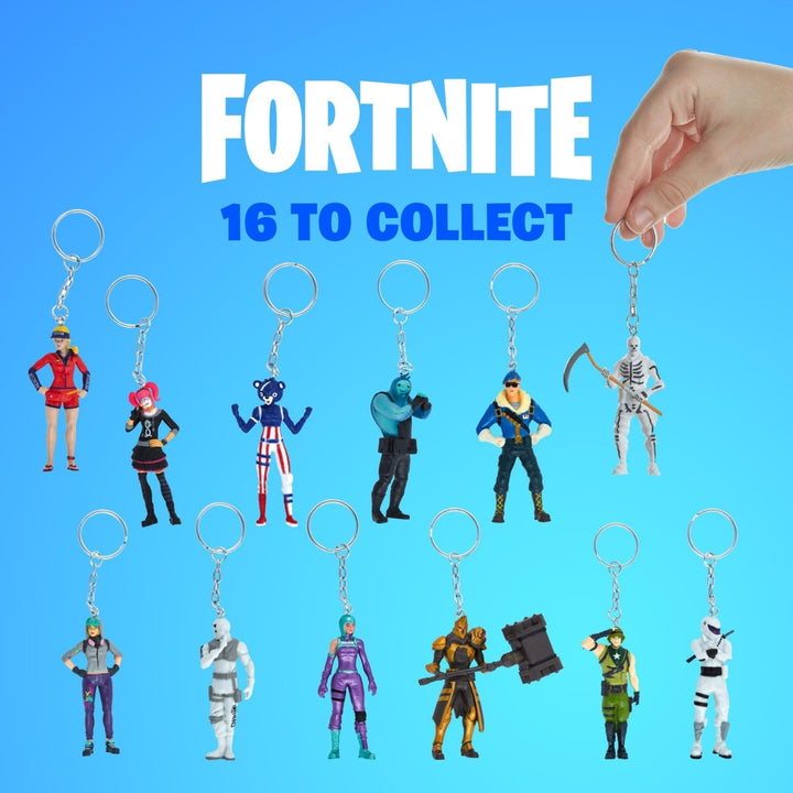 Fortnite Keychains 5pk Elite Agent Lace Scratch Scarlet Ultima Knight Gold PMI Image 4