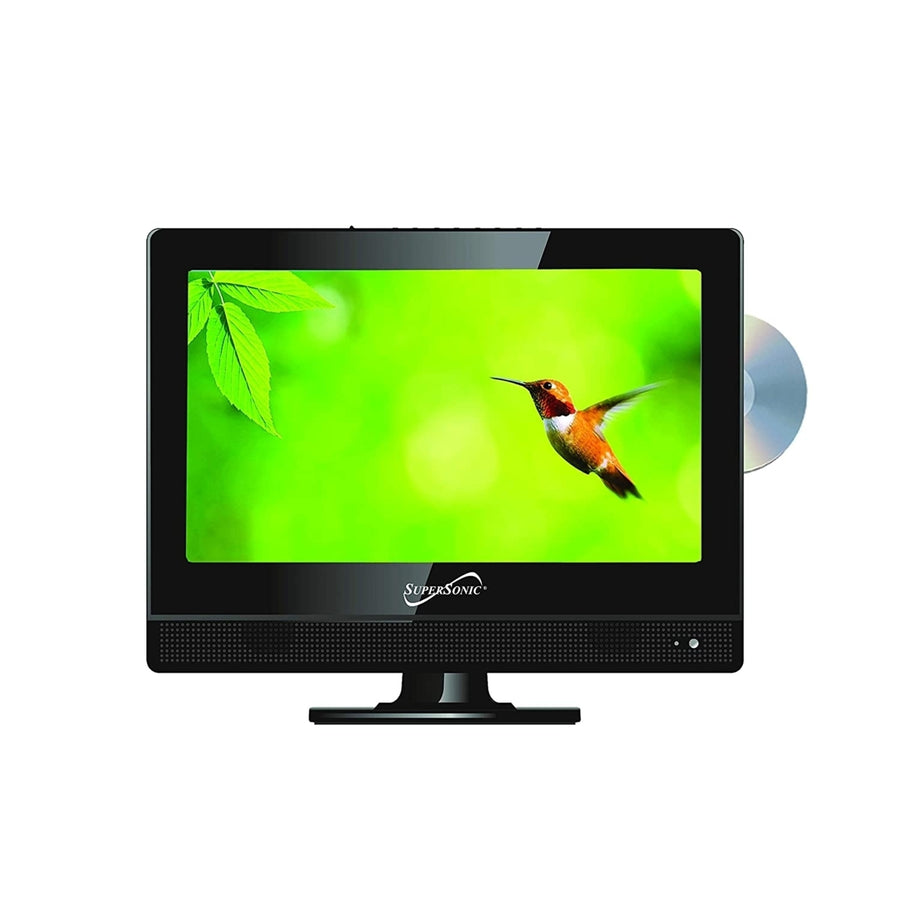 13.3" Supersonic 12 Volt ACDC LED HDTV with DVD Player, USB, SD Card Reader and HDMI (SC-1312) Image 1