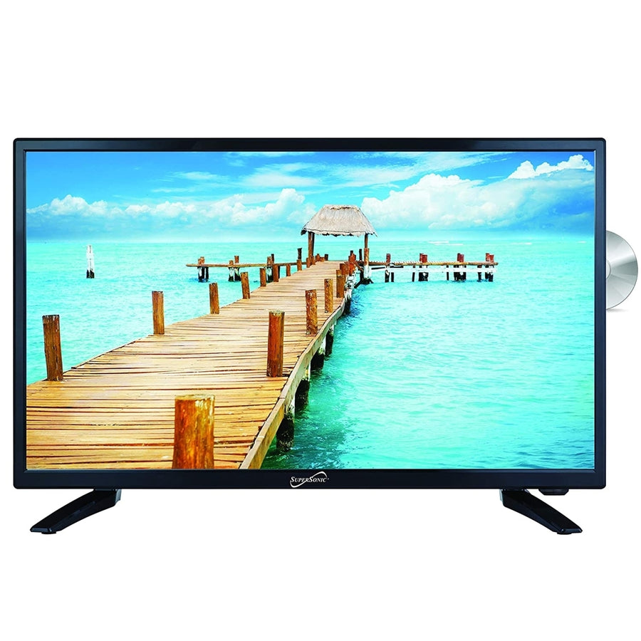 24" Supersonic 12 Volt ACDC LED HDTV with DVD PlayerUSBSD Card Reader and HDMI (SC-2412) Image 1