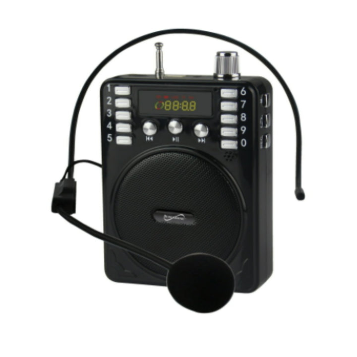 Supersonic Bluetooth Portable PA System SC-1443BT Lightweight Wireless Black Image 1