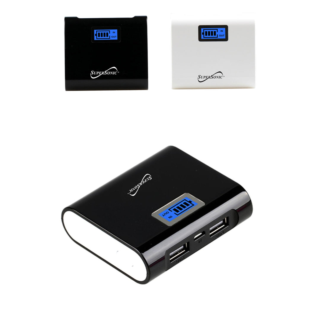 High Capacity Portable Power Bank SC-4052PB 5200mAh Black or White USB Output Image 1