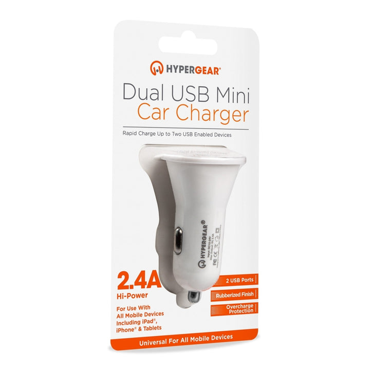 HyperGear Dual USB 2.4A Rubberized Vehicle Charger Gen-2 Image 3