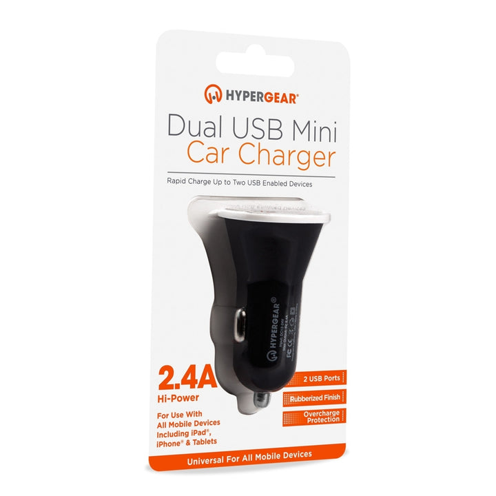 HyperGear Dual USB 2.4A Rubberized Vehicle Charger Gen-2 Image 4