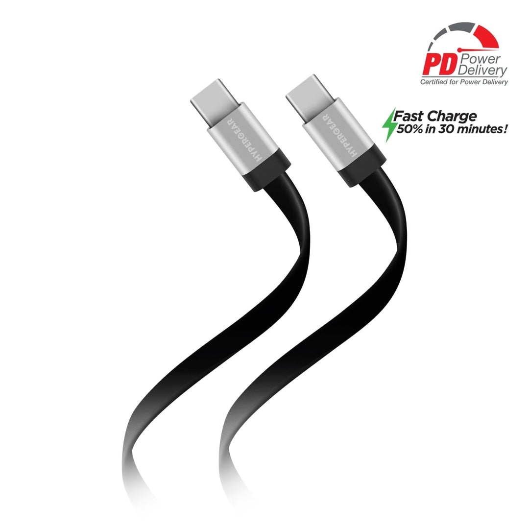 HyperGear Flexi USB-C to USB-C Flat Cable 6ft Image 8