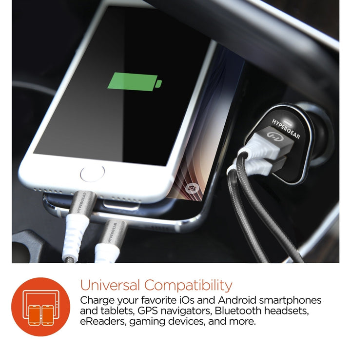 HyperGear Hi-Power Dual USB 3.4A Car Charger Image 4