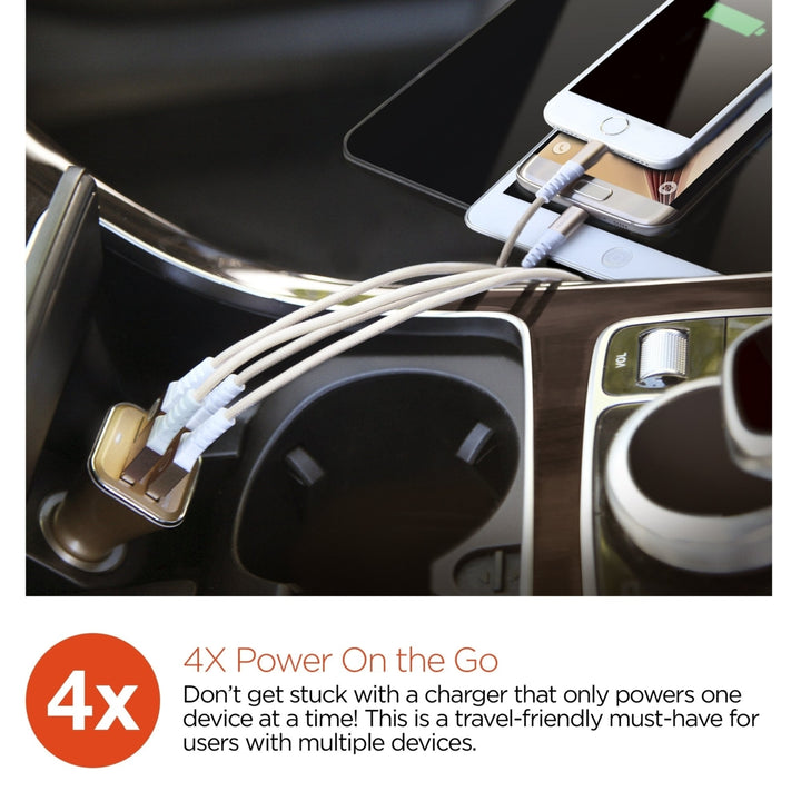 HyperGear Quad USB 6.8A Car Charger Image 3