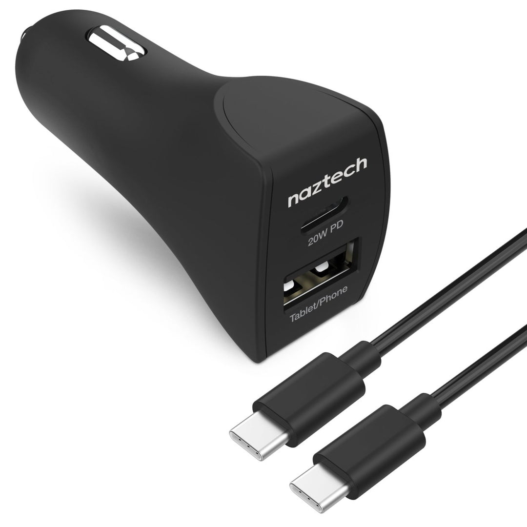 Naztech 20W USB-C PD+12W USB Car Charger Image 3