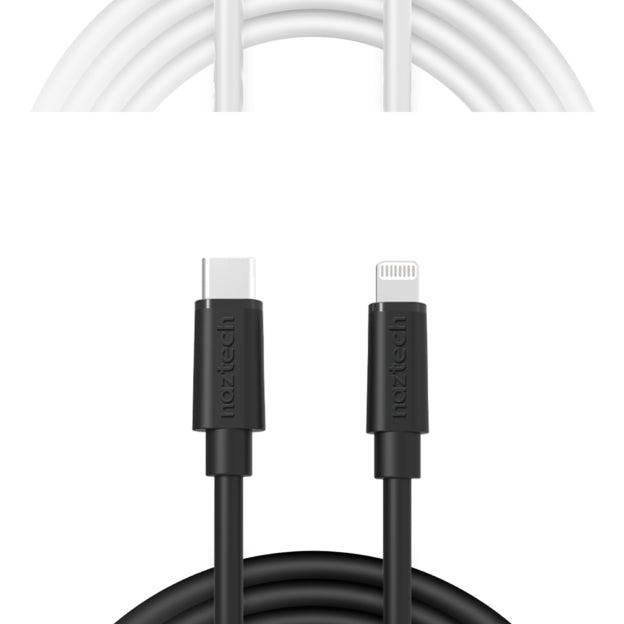 Naztech Fast Charge USB-C to MFi Lightning Cable 12ft Image 1