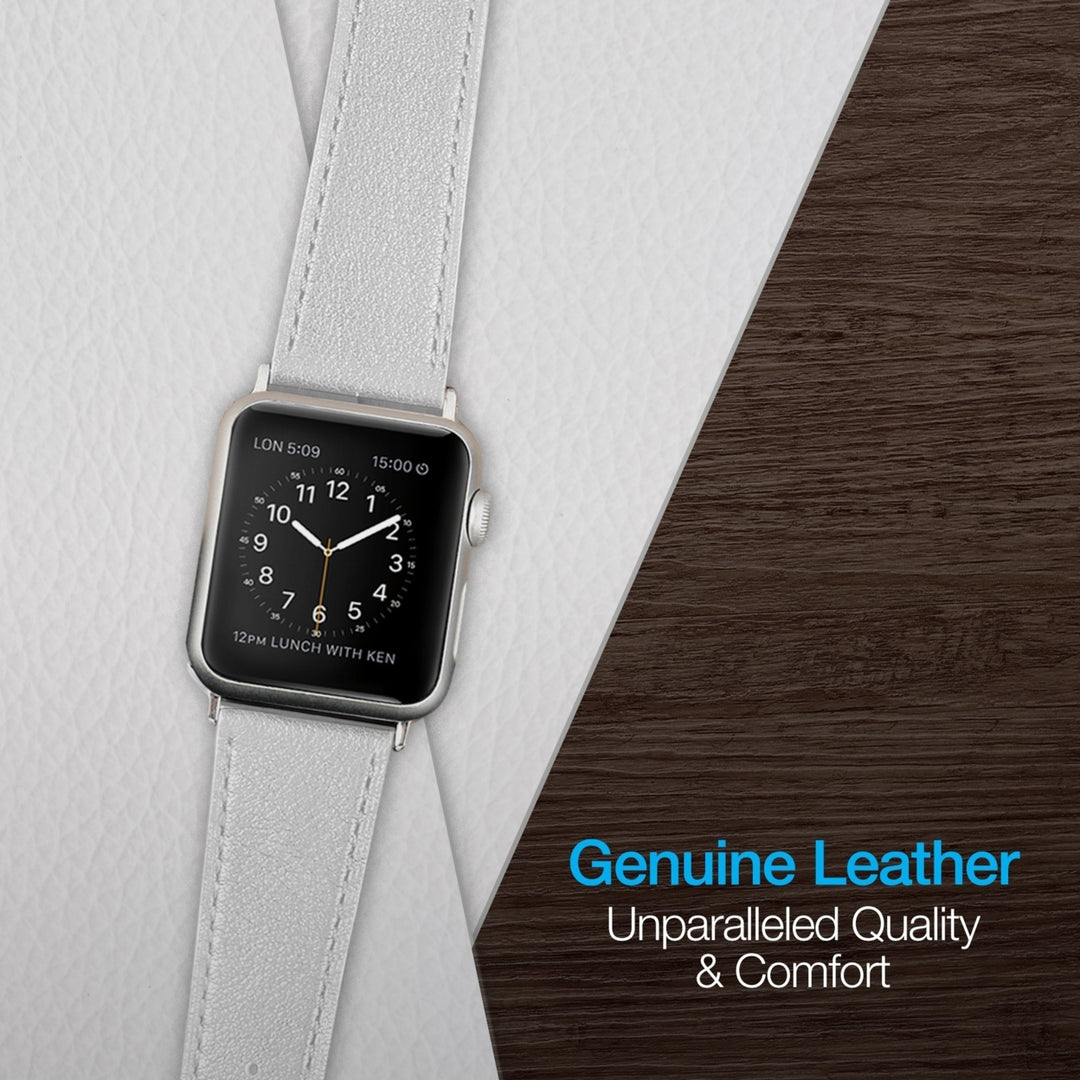 Naztech Leather Band for Apple Watch 38 and 40mm (LEATHER38-PRNT) Image 4