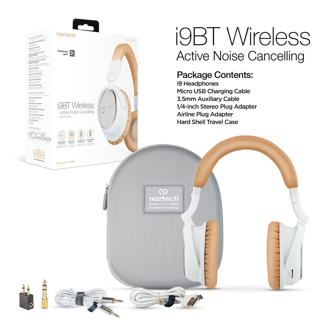 Naztech i9 BT Active Noise Canceling Headphones (NOISE-PRNT) Image 11