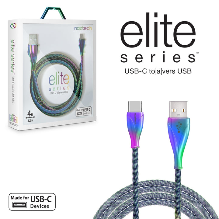 Naztech Elite Series USB-C to USB-A Metal Cable 4ft Image 9