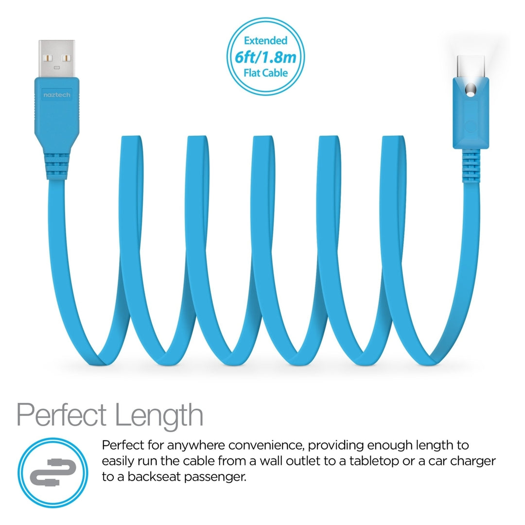 Naztech LED USB-A to USB-C 2.0 Charge and Sync Cable 6ft Image 12