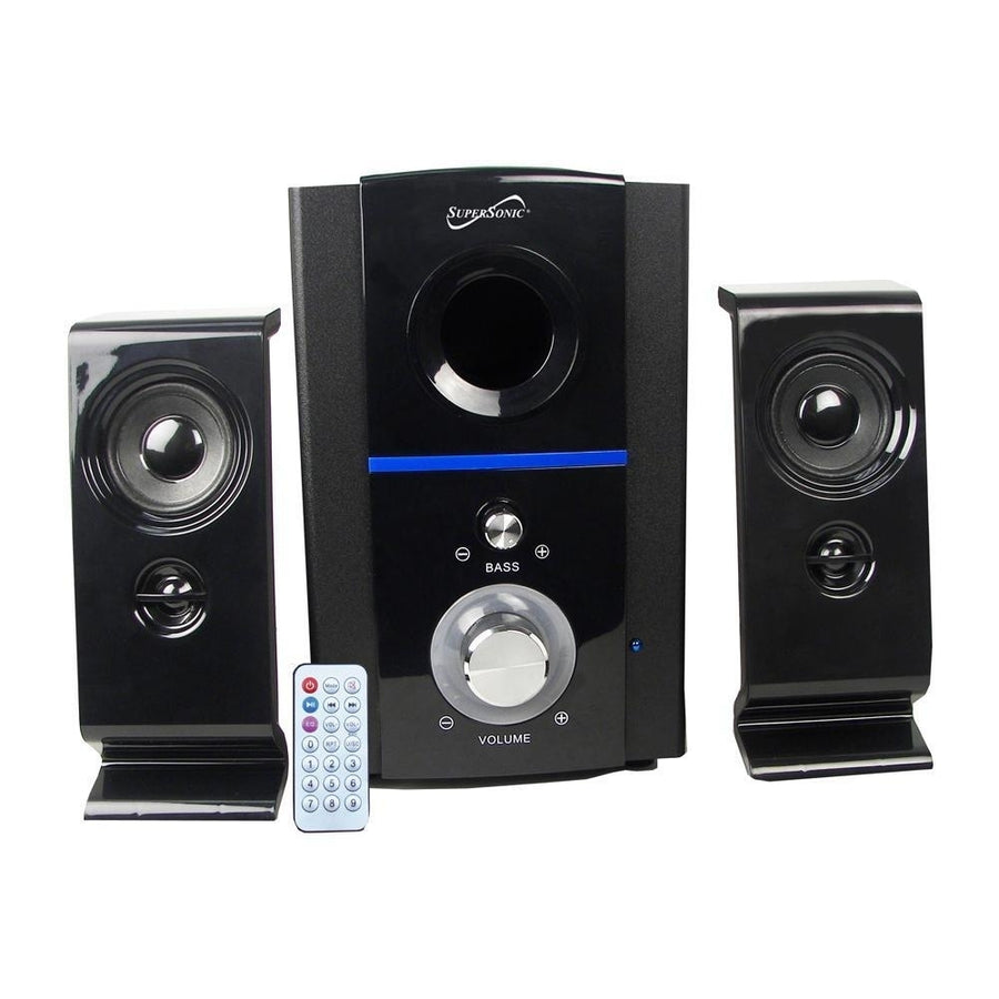 Supersonic Bluetooth FM Radio Speaker System SC-1126BT Wireless Audio 15W Image 1