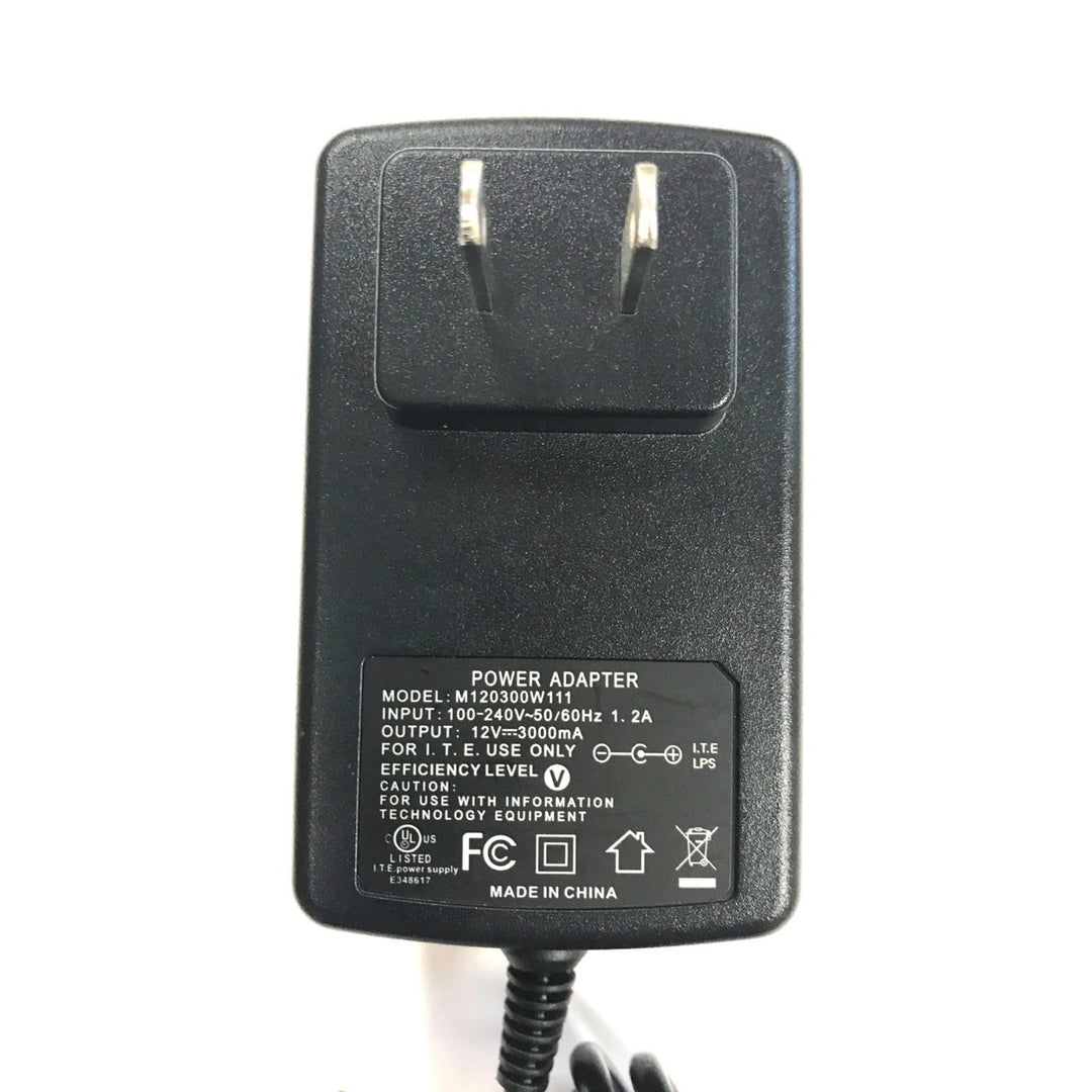 AC Adapter Charger 12V 3A Power Supply for 15" LED LCD TV DVD Combo Image 4