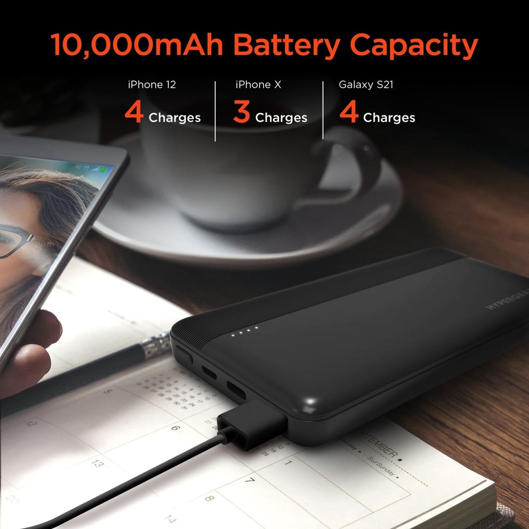 Hypergear 10000mAh 20W PD + USB Power Bank Black (15457-HYP) Image 3