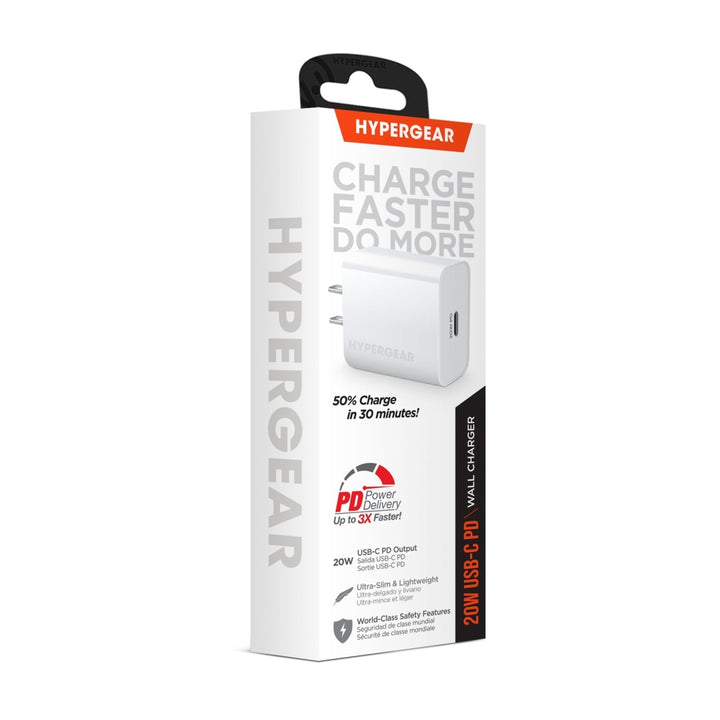 HyperGear 20W USB-C PD Wall Charger White (15389-HYP) Image 8