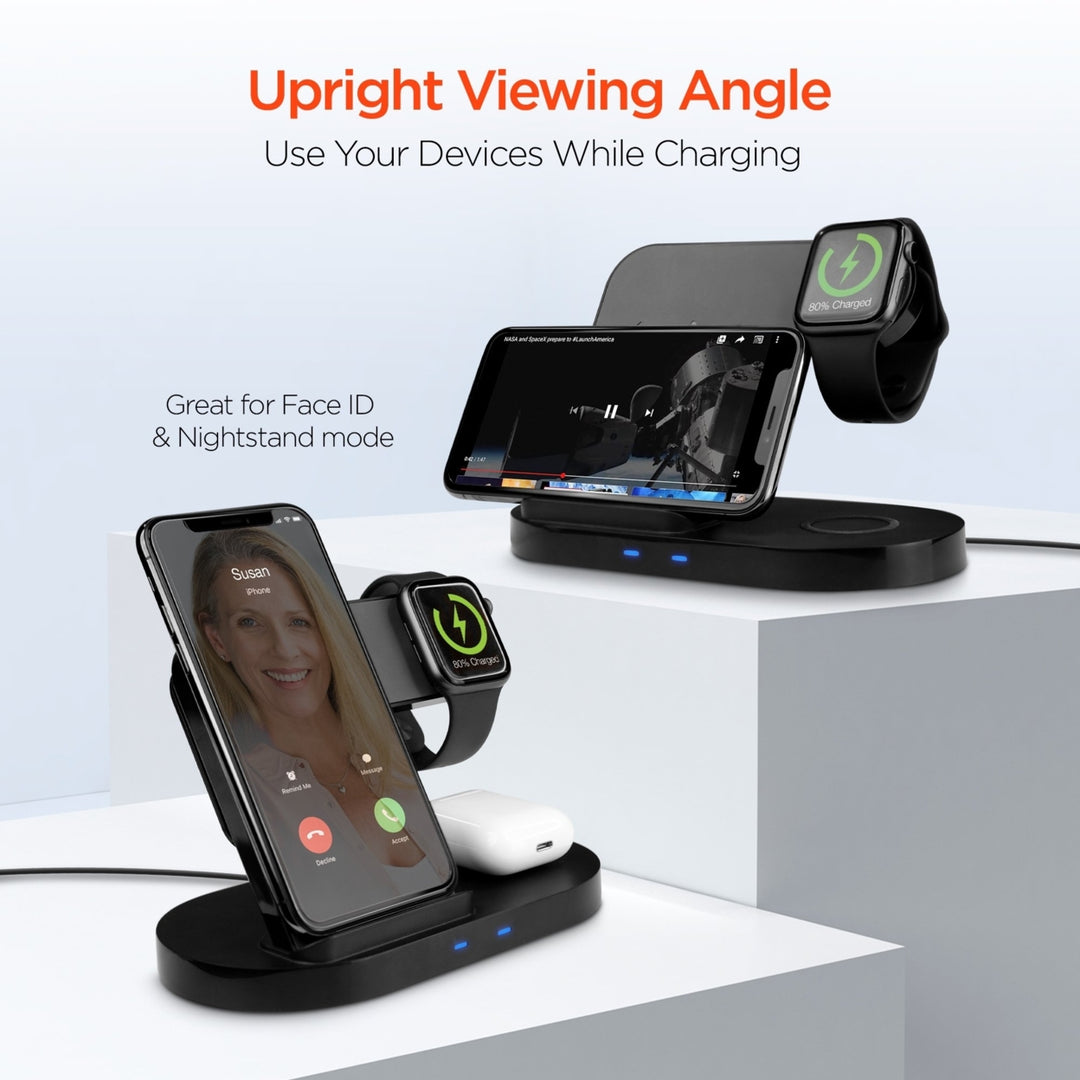 Hypergear 3-in-1 Wireless Charging Dock Black (15328-HYP) Image 6