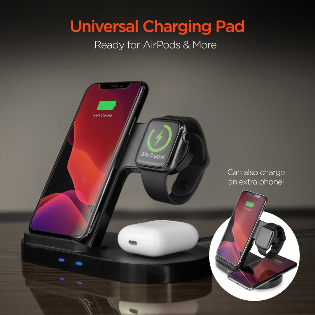 Hypergear 3-in-1 Wireless Charging Dock Black (15328-HYP) Image 7