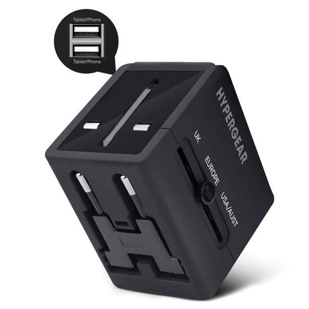 HyperGear All-in-one World Travel Adapter Black (14298-HYP) Image 1