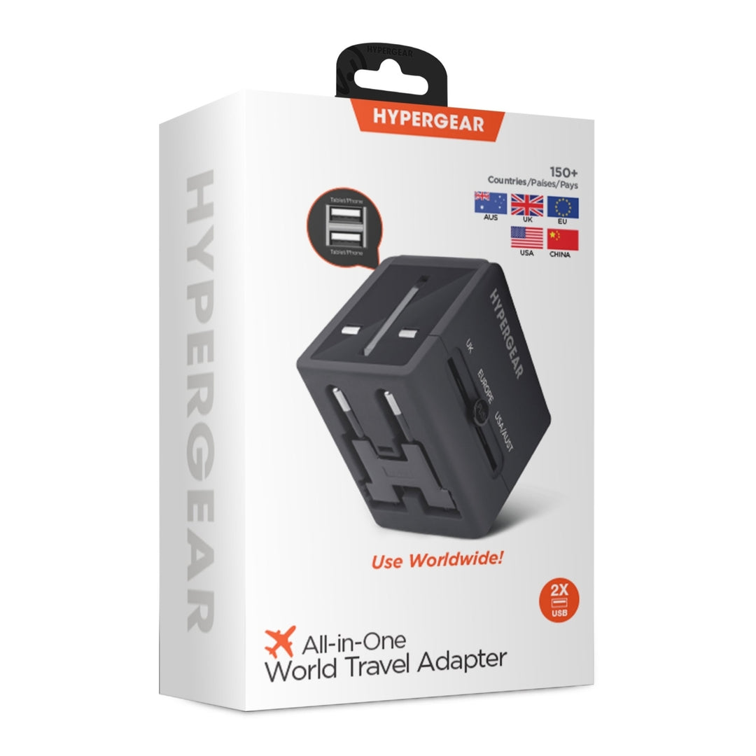 HyperGear All-in-one World Travel Adapter Black (14298-HYP) Image 8