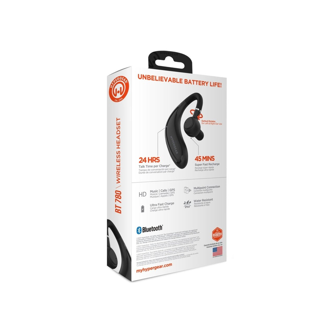 Hypergear BT 780 Wireless Headset Black (15452-HYP) Image 12