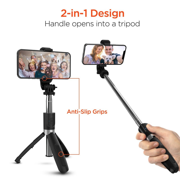 HyperGear SnapShot Wireless Selfie Stick + Tripod Black (15437-HYP) Image 6