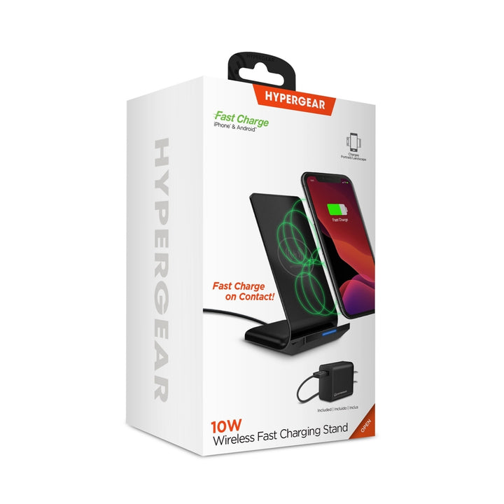 HyperGear Wireless Fast Charging Stand Black (14519-HYP) Image 9