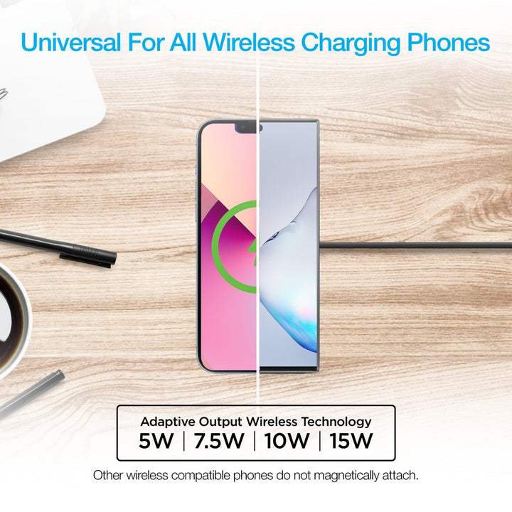 Naztech Alloy Magnetic 15W Wireless Fast Charger Black (15438-HYP) Image 4