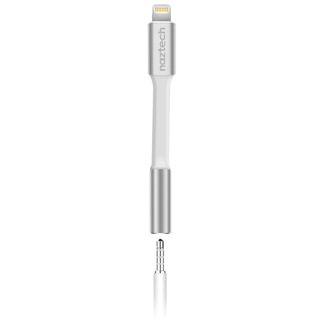 Naztech MFi Lightning to 3.5mm Adapter White (14647-HYP) Image 1