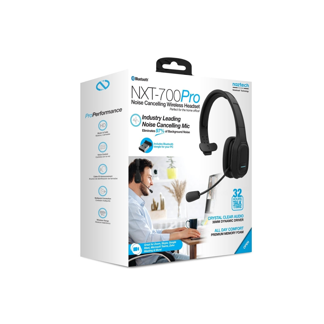 Naztech NXT-700 Xtreme Noise Cancelling Headset - Home Black (15504-HYP) Image 10