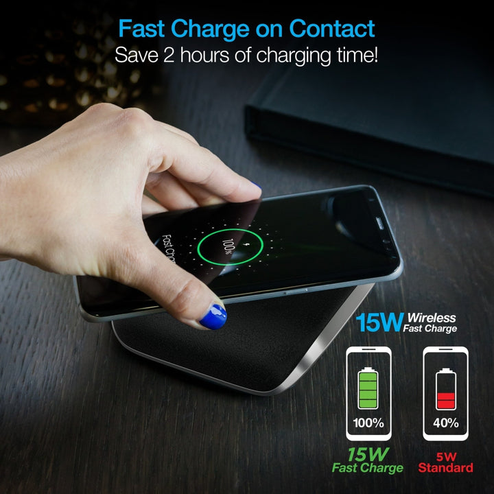 Naztech Power Pad 2 15W Fast Wireless Charger (15439-HYP) Image 4