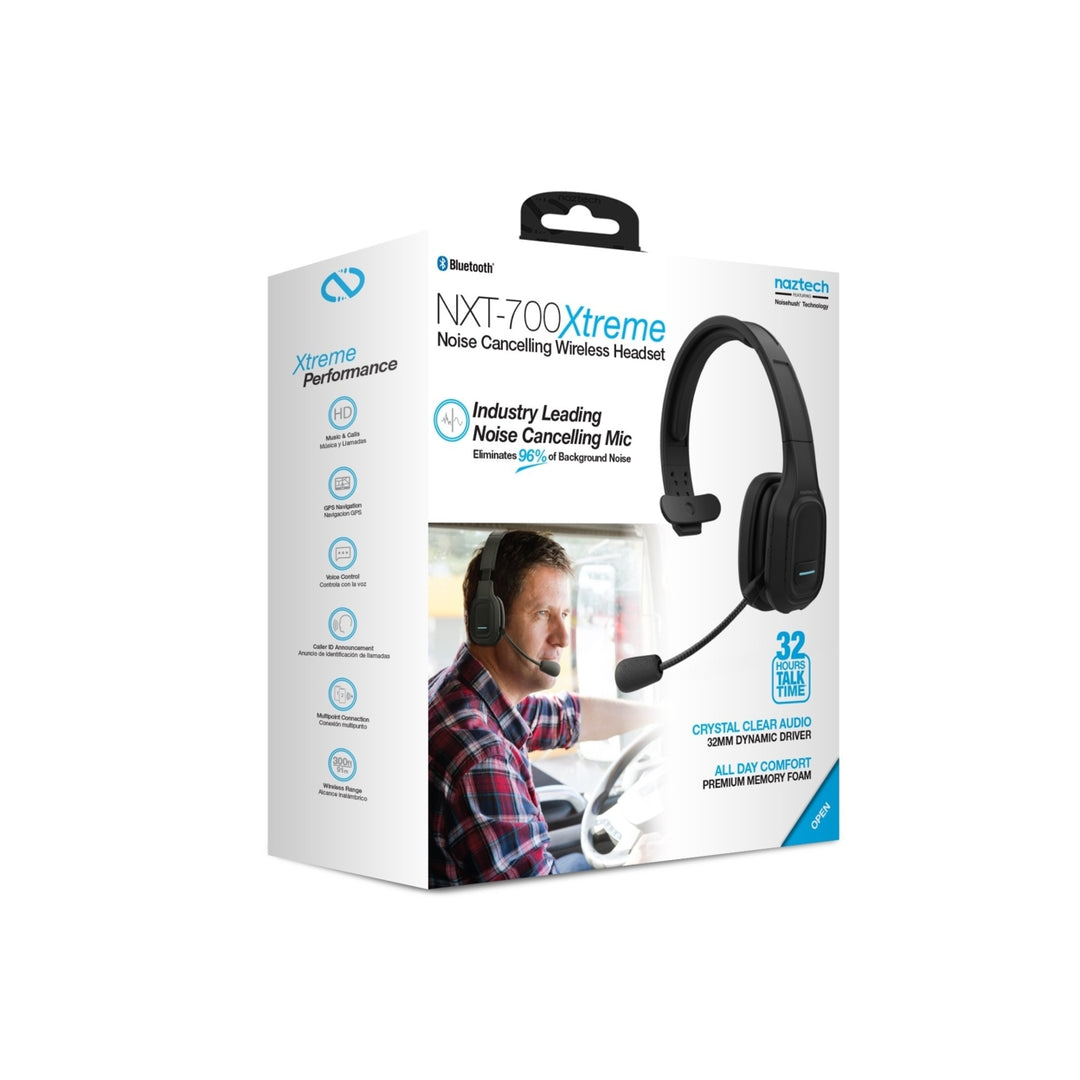 Naztech NXT-700 Xtreme Noise Cancelling Headset - Car Black (15443-HYP) Image 10