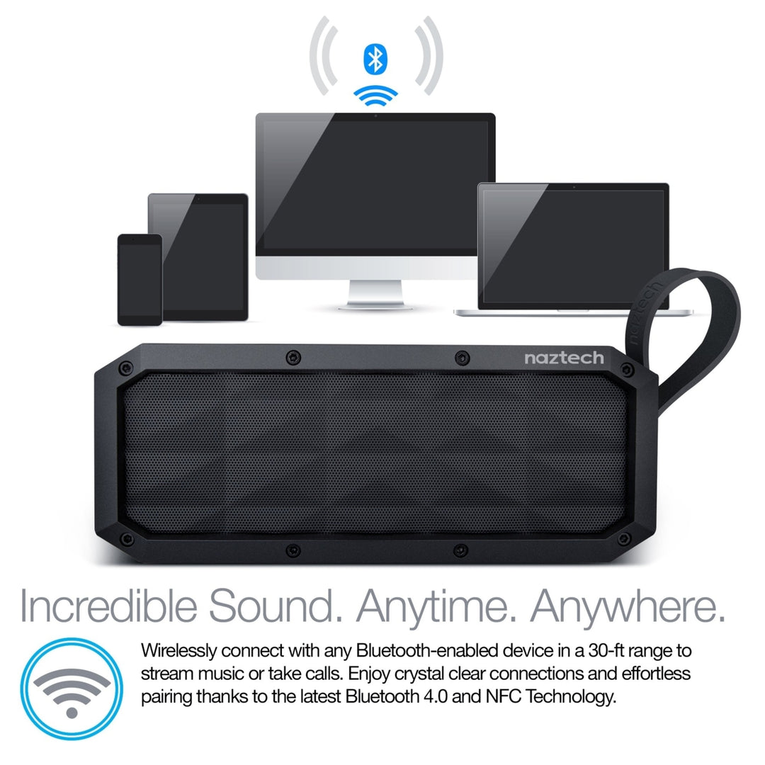 Naztech SoundBrick Wireless Speaker Black (13896-HYP) Image 3