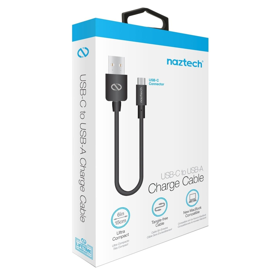 Naztech USB-A to USB-C 2.0 Charge and Sync Cable 6in (13851-HYP) Image 2