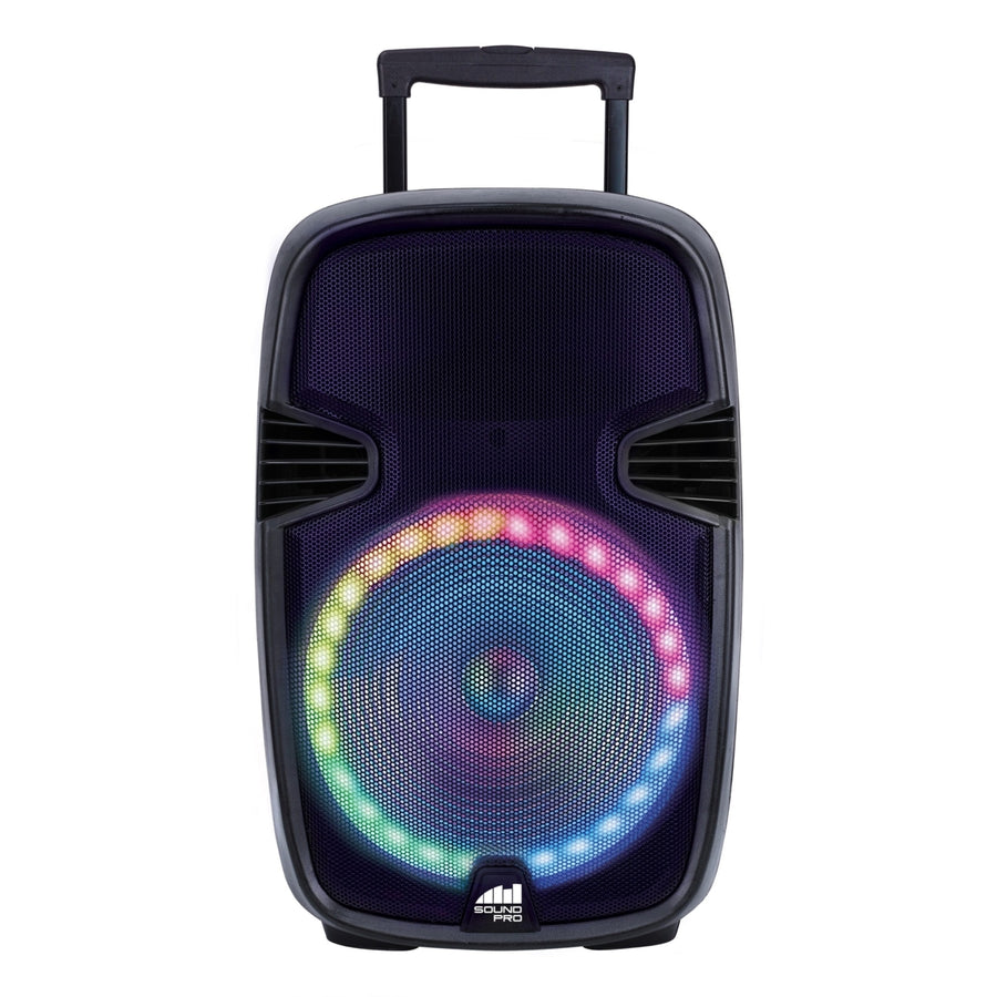 Portable 15 Bluetooth Party Speaker with Circular Multi-Color Disco Light (NDS-1520) Image 1
