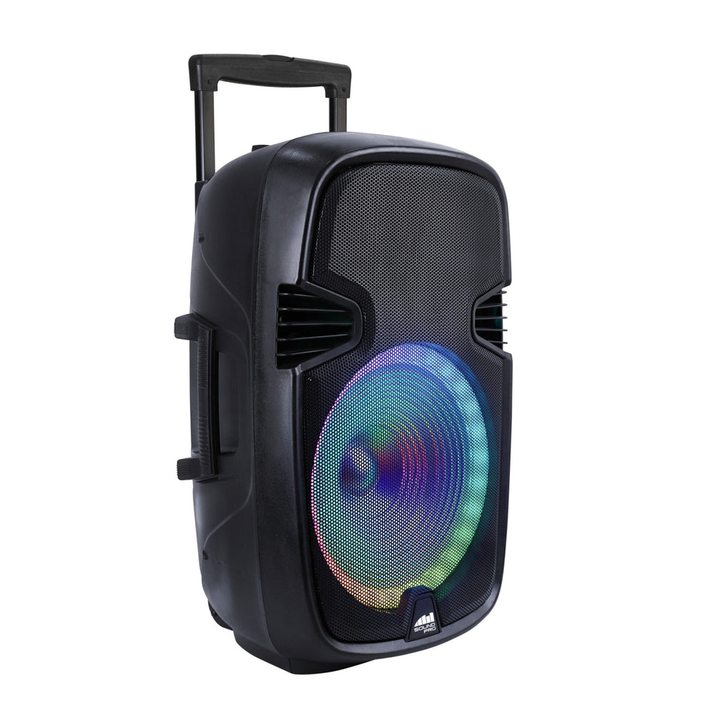 Portable 15 Bluetooth Party Speaker with Circular Multi-Color Disco Light (NDS-1520) Image 2