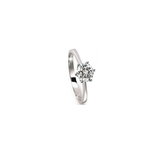 Elegant CZ Engagement Ring Image 4