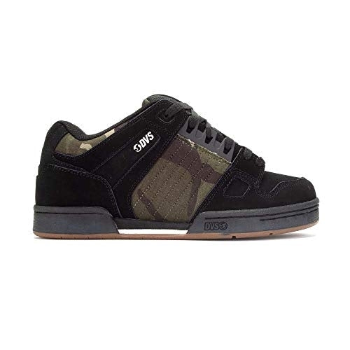 Dvs Footwear Mens Celsius Skate Shoe  BLACK CAMO CHARCOAL NUBUCK Image 1