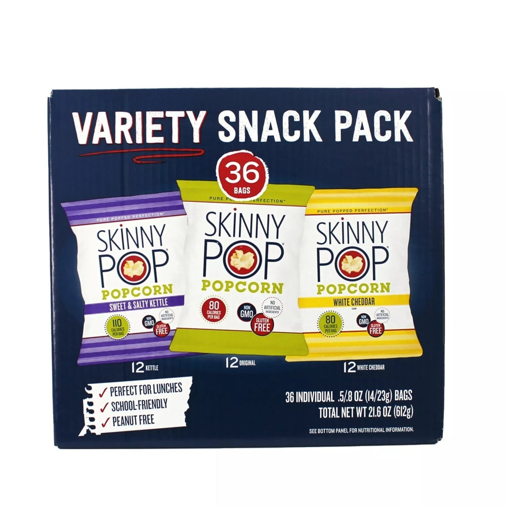 SkinnyPop Popcorn Variety Snack Pack (36 Count) Image 2