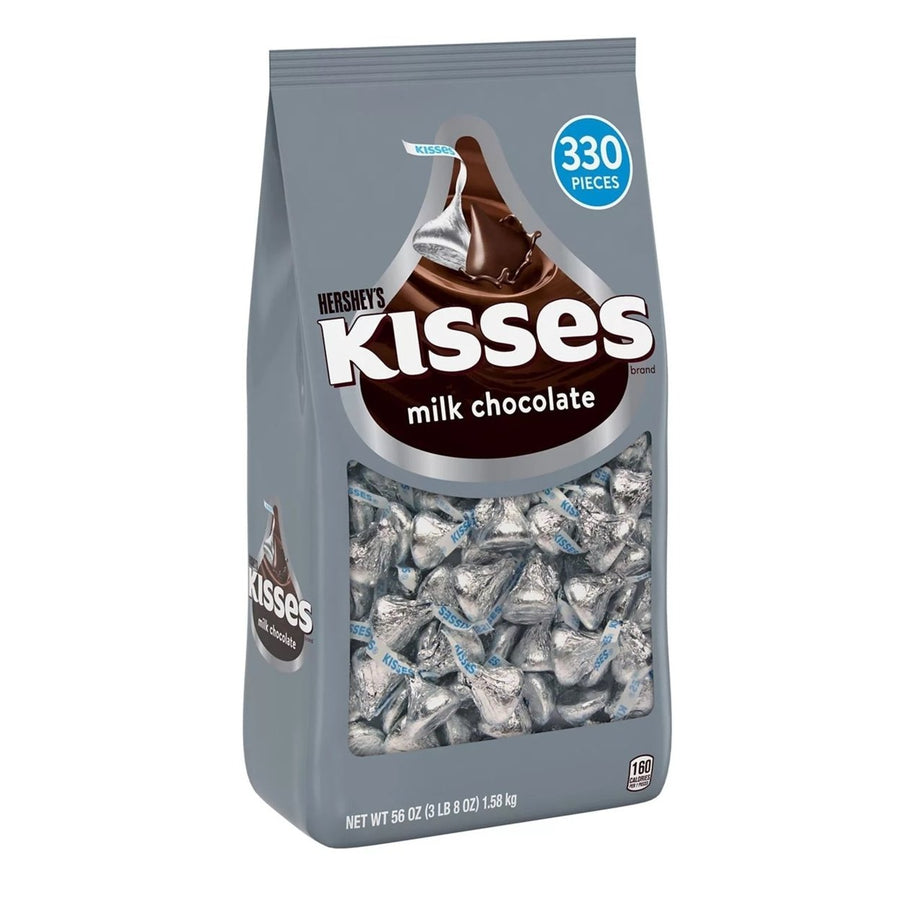 Hersheys Milk Chocolate Kisses 56 Ounce Bag (330 Pieces) Image 1