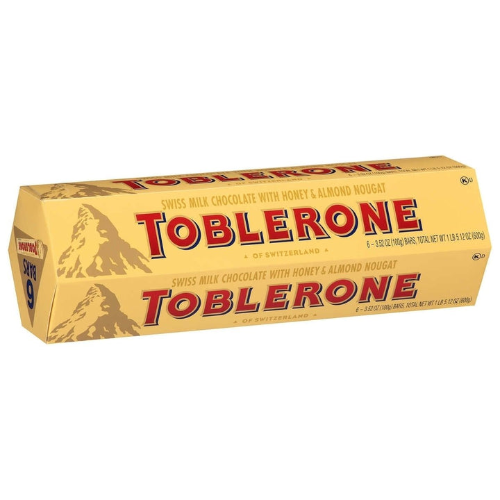 Toblerone Swiss Milk Chocolate Bar 3.52 Ounce (6 Count) Image 1