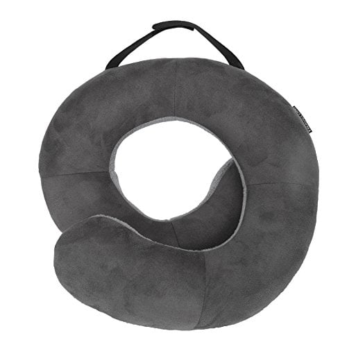 Travelon Deluxe Wrap N Rest Pillow Dark Gray Light Gray 13173-510 One Size Image 1