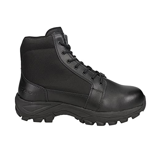 Bates Mens Fuse Zip 6-Inch Side Zip Steel Toe Work Boot Black - E06505 BLACK Image 4