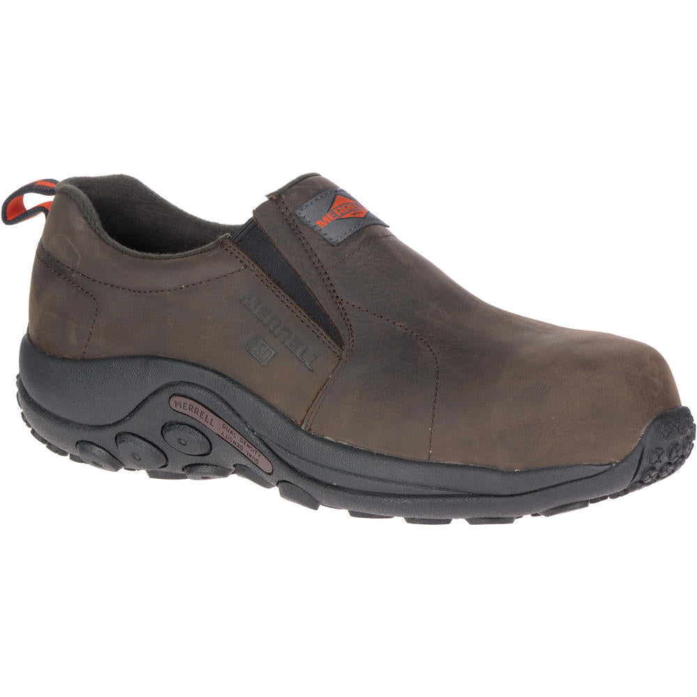 MERRELL WORK Mens Jungle Moc Leather Composite Toe SD+ Work Shoe Espresso - J099381  ESPRESSO Image 1