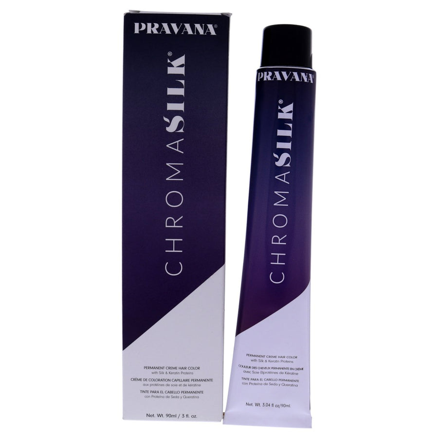 ChromaSilk Creme Hair Color - 7.7 Light Violet Blonde by Pravana for Unisex - 3 oz Hair Color Image 1